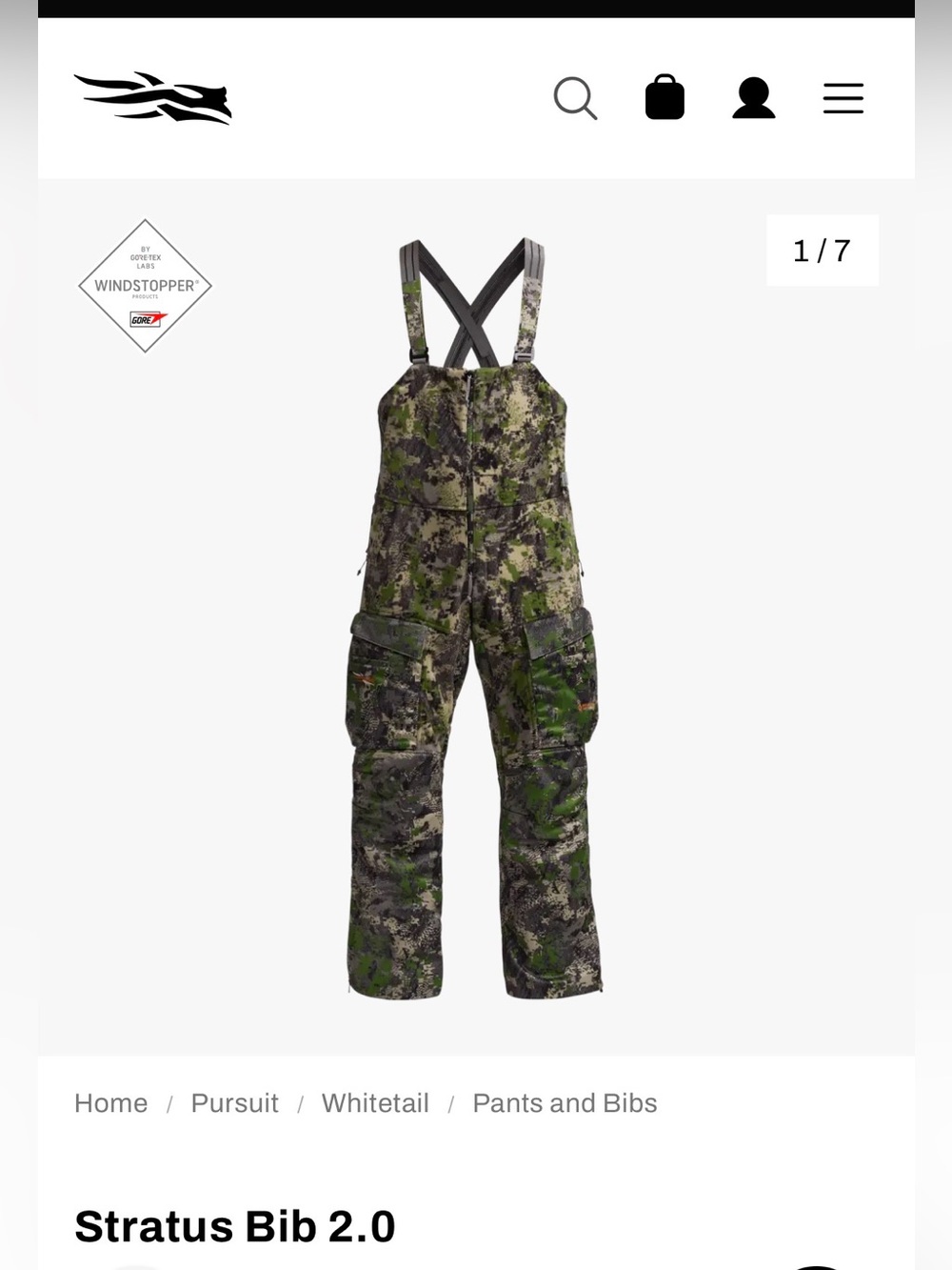 Sitka Stratus Bib